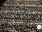 MAILLE MILANO 25% VISCOSE MOTIF ÉFFET LÉOPARD NOIR&BEIGE FIL OR - My Little Coupon