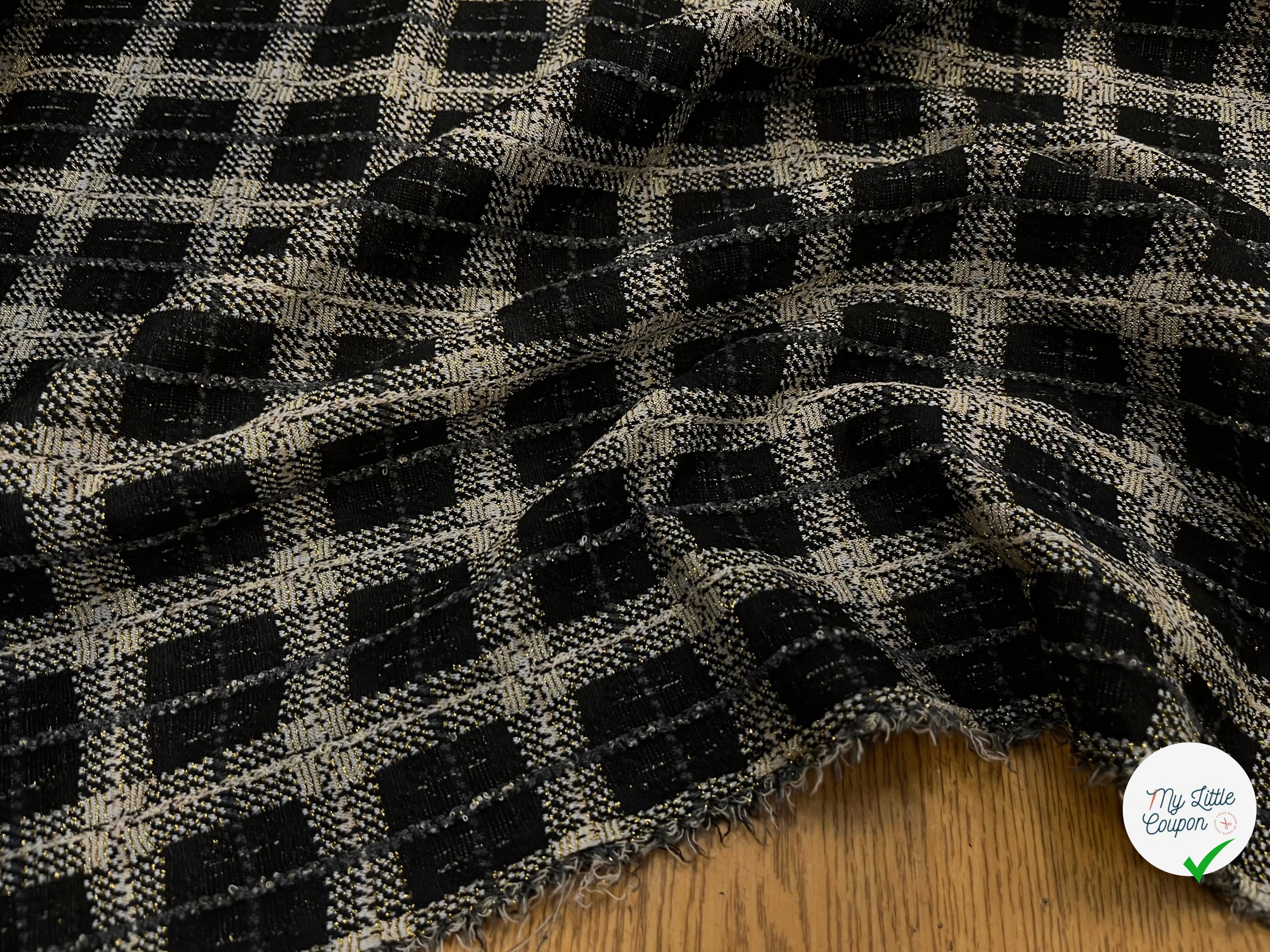 MAILLE MILANO FIL OR À CARREAUX - My Little Coupon