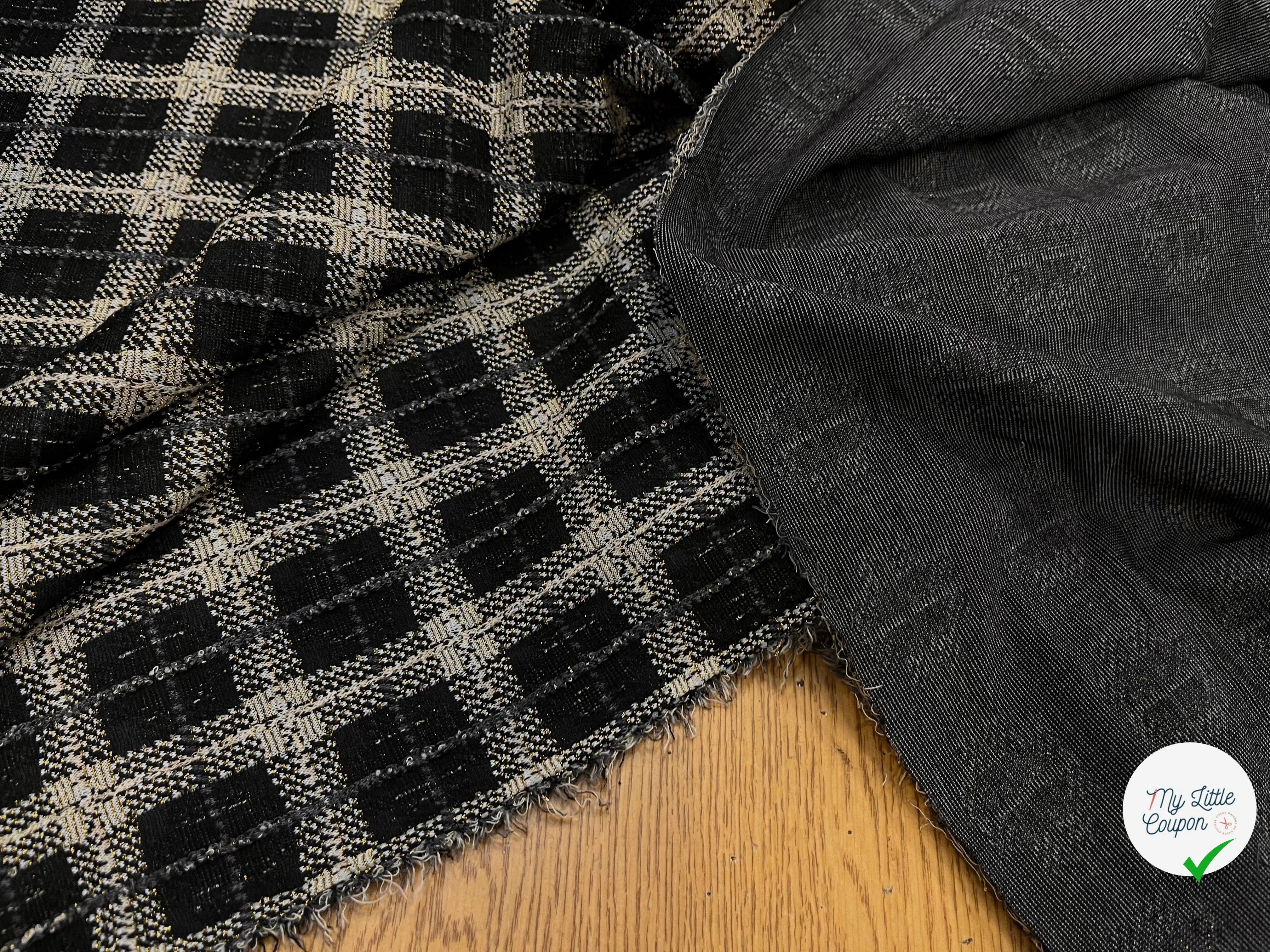 MAILLE MILANO FIL OR À CARREAUX - My Little Coupon