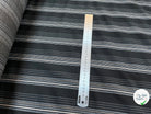 MAILLE MILANO FOND NOIR À RAYURES BEIGE&GRISE STRETCH - My Little Coupon