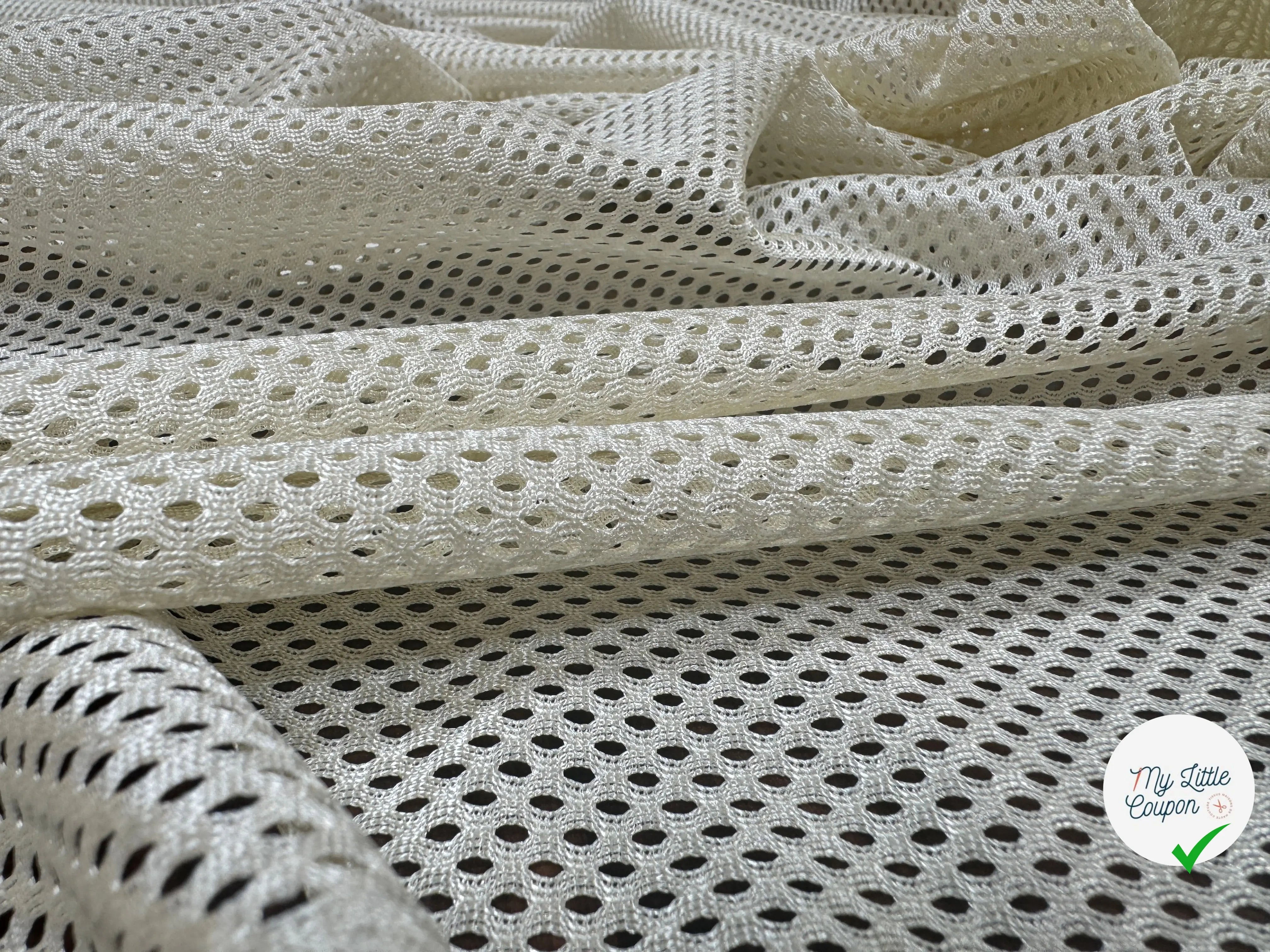 MAILLE PERFORÉE MESH BEIGE - My Little Coupon