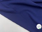 MAILLE PIQUÉ CANNELÉE NAVY TRÈS EXTENSIBLE - coupon de tissu de 3 mètres - My Little Coupon - tissu - coudre