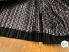 MAILLE PLISSÉ STRECH POLYESTER NOIR ET ARGENTÉ - My Little Coupon