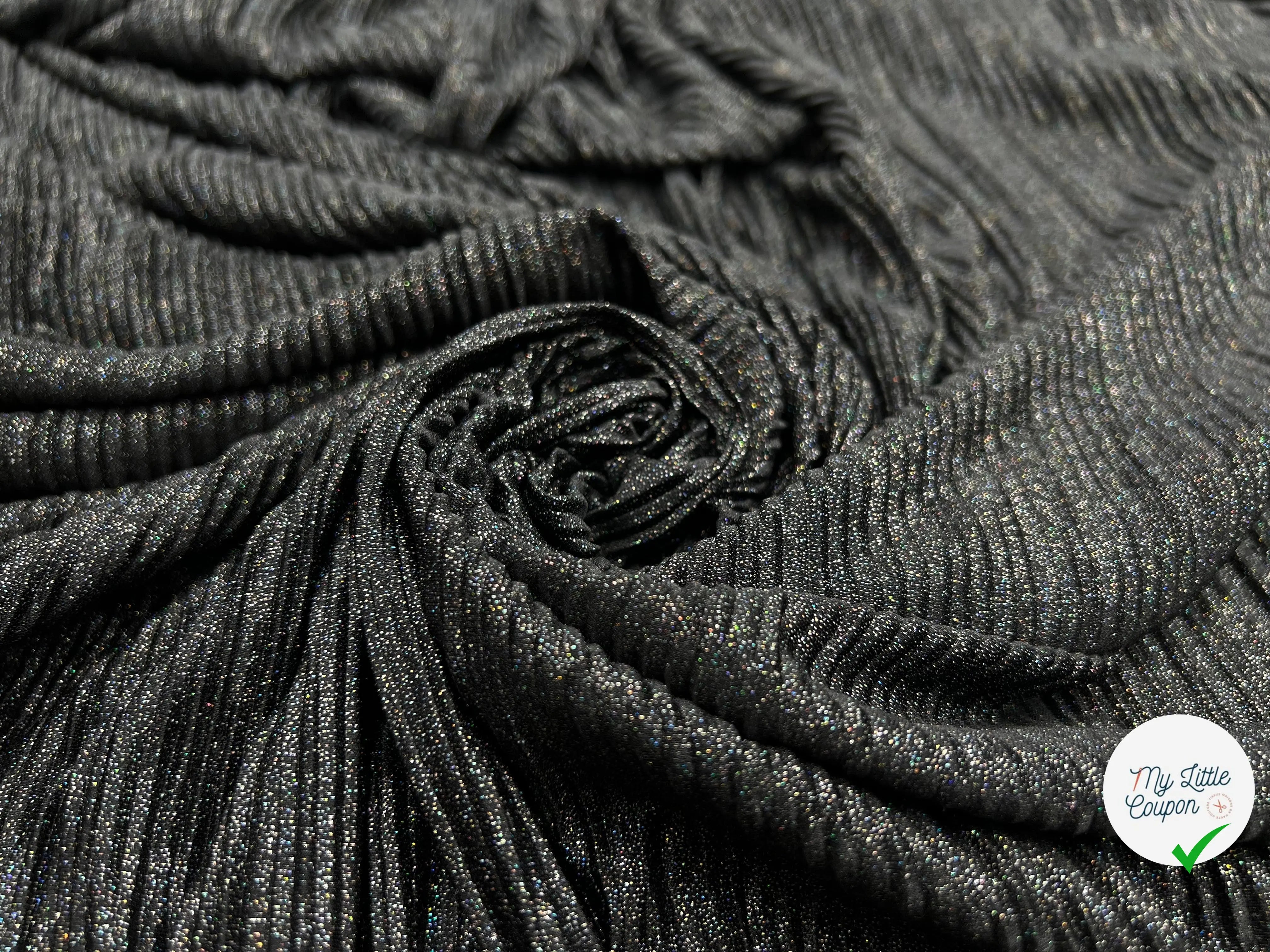 MAILLE PLISSÉE PROJECTION MÉTAL IRISÉ - My Little Coupon - tissu - coudre