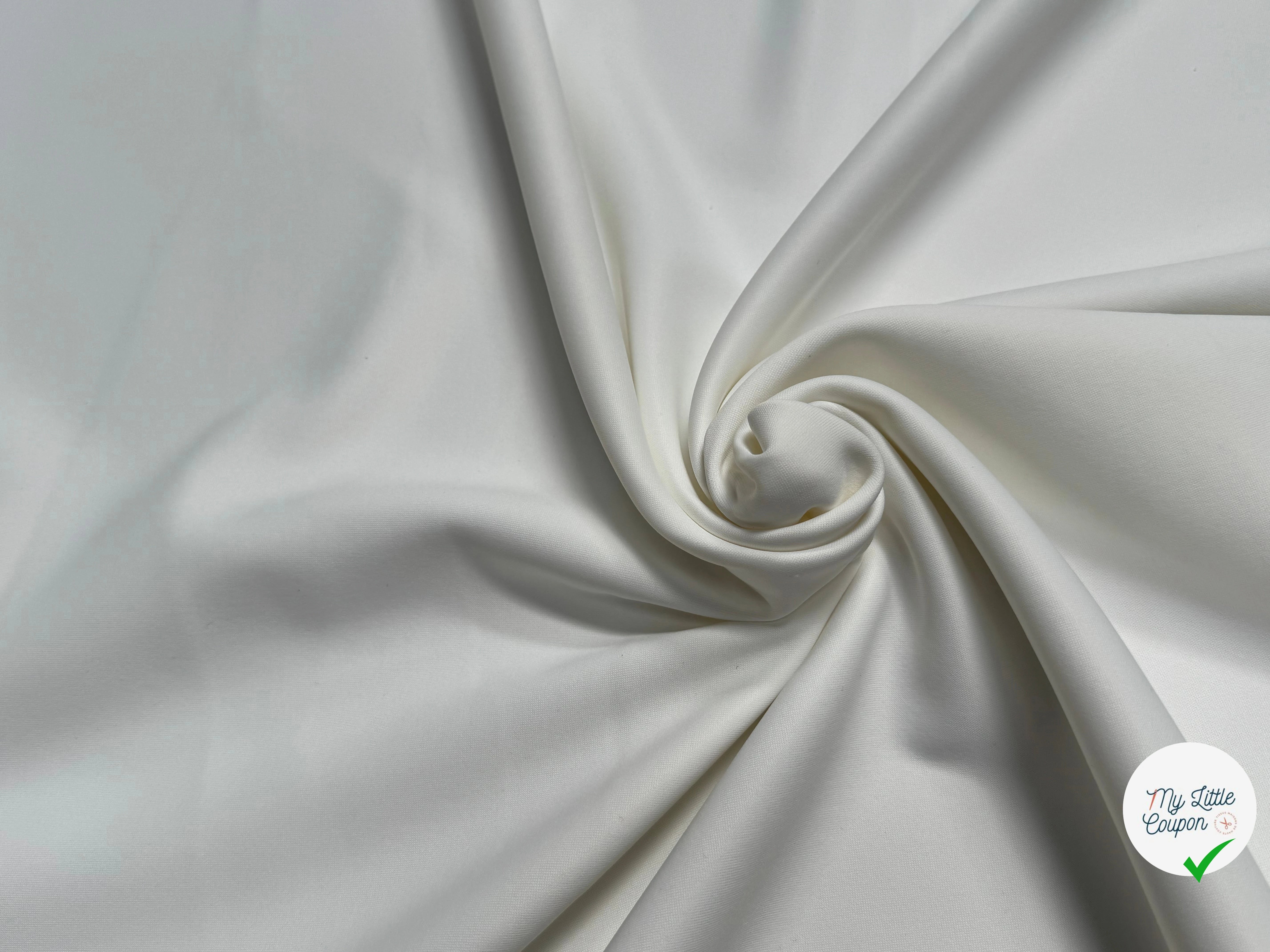 MAILLE POLYAMIDE LOURDE ASPECT SWIMWEAR BLANC - My Little Coupon