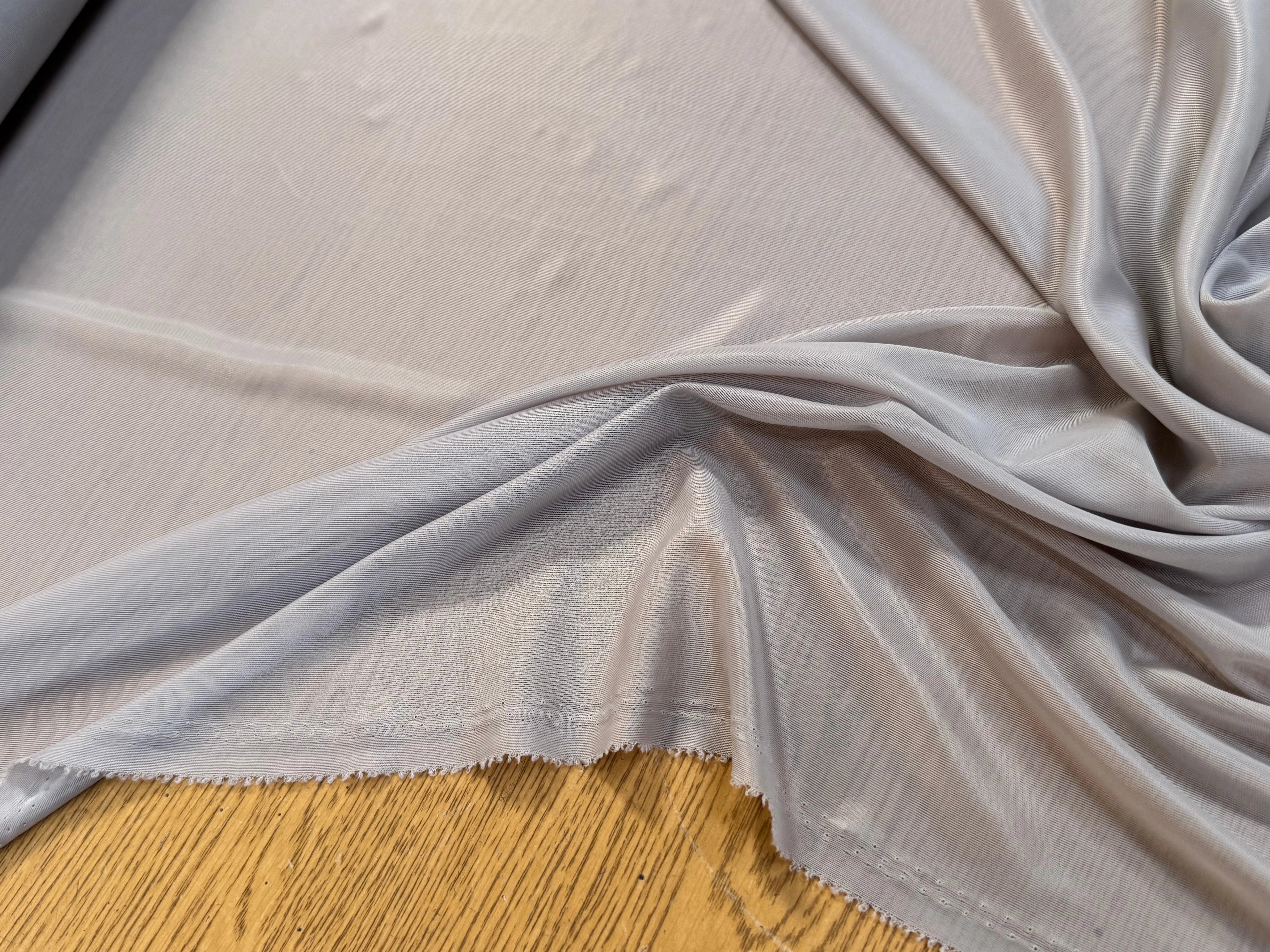MAILLE RESILE PEAU DE PÊCHE GRIS LILAS ULTRA STRETCH - My Little Coupon