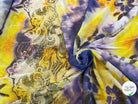 MAILLE RESILE ULTRA STRETCH FLORAL JAUNE VIOLET - My Little Coupon
