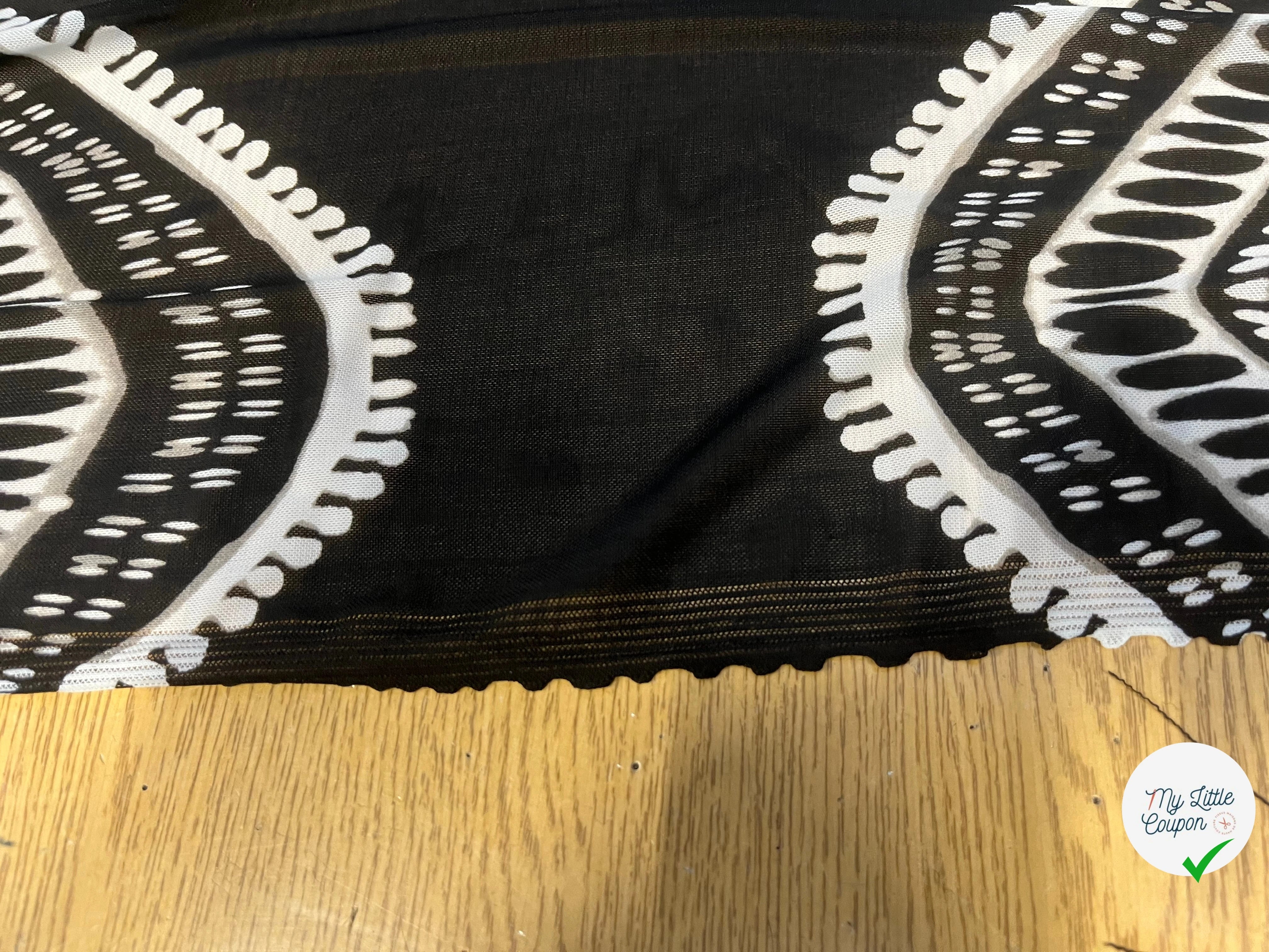 MAILLE RÉSILLE À MOTIFS GÉOMÉTRIQUE ZIGZAG - My Little Coupon