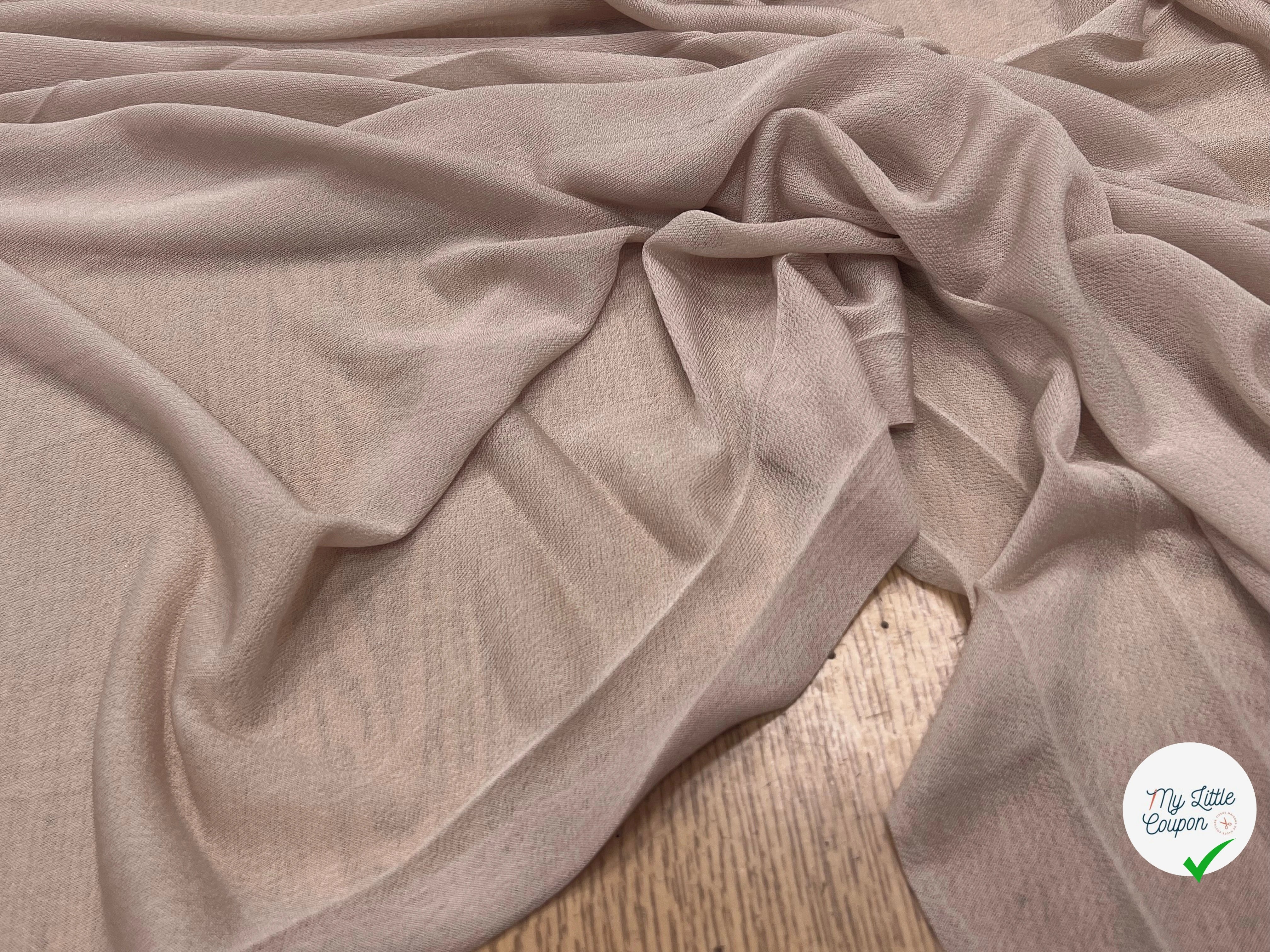 MAILLE RÉSILLE FINE BEIGE CAFÉ AU LAIT 150CM - My Little Coupon