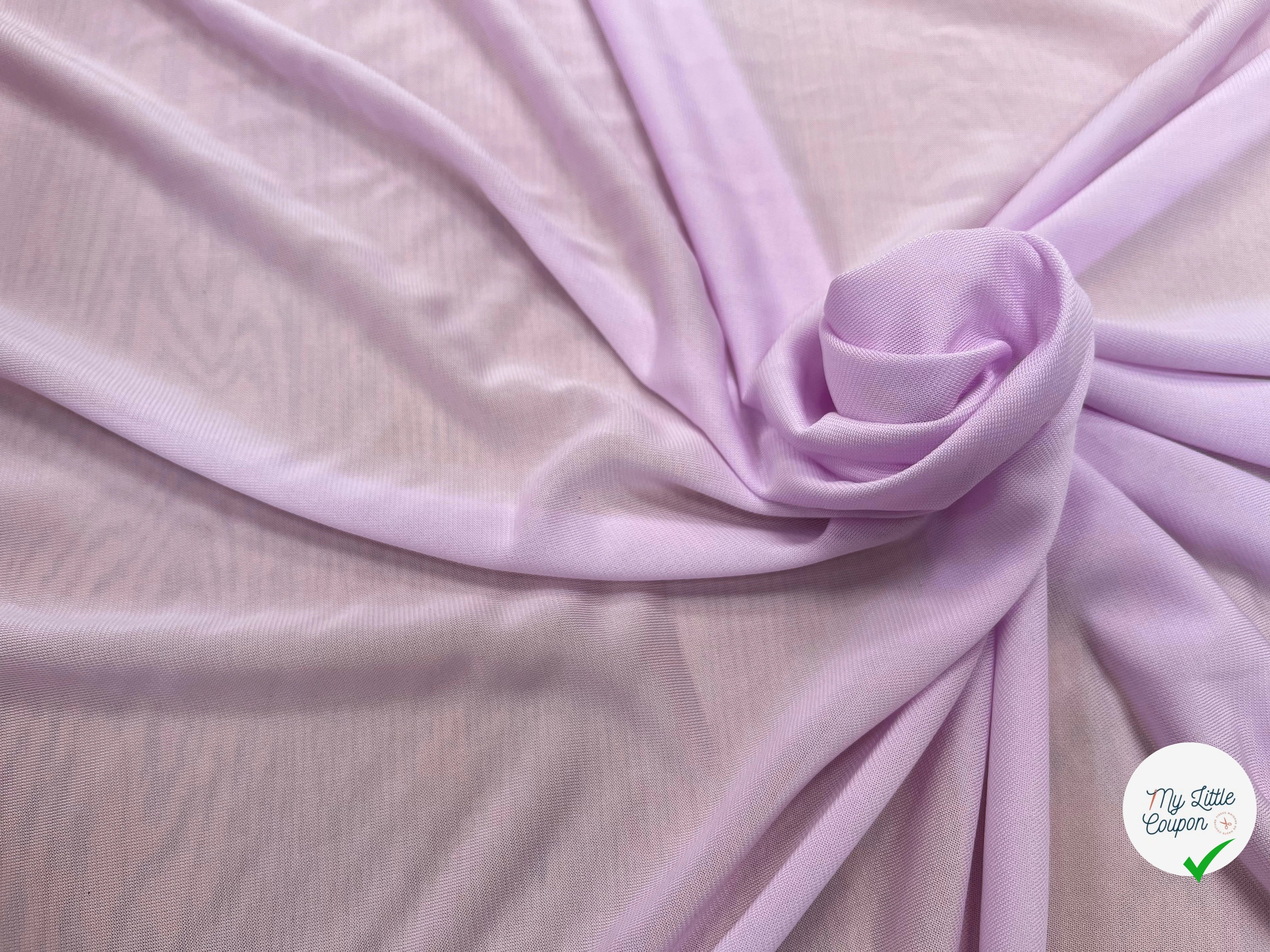 MAILLE RÉSILLE FROIDE VISCOSE LILAC PINK - My Little Coupon