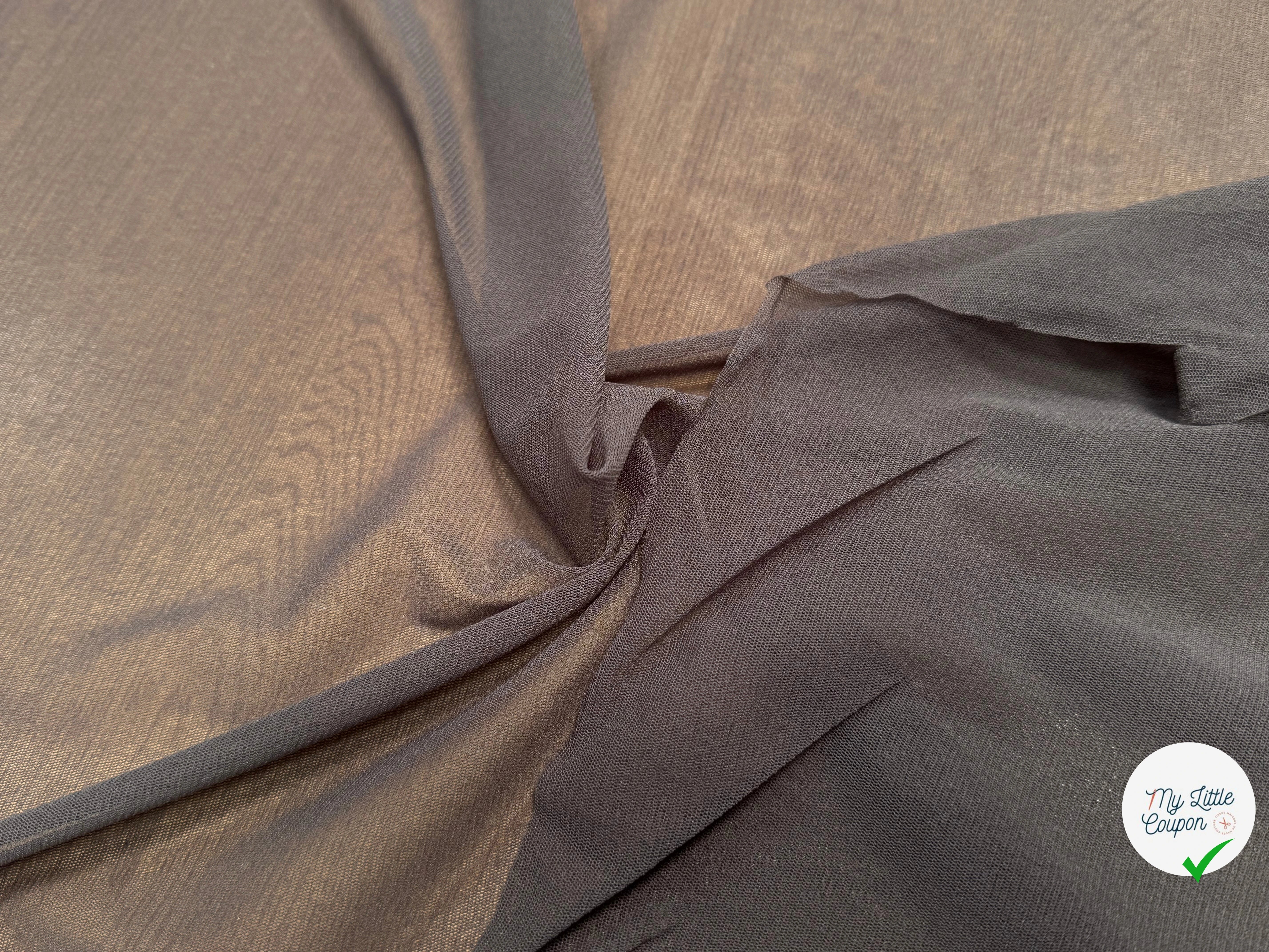 MAILLE RÉSILLE GRIS FONCÉ - My Little Coupon
