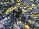 MAILLE RESILLE JUNGLE PALUDE BLEU JAUNE - My Little Coupon