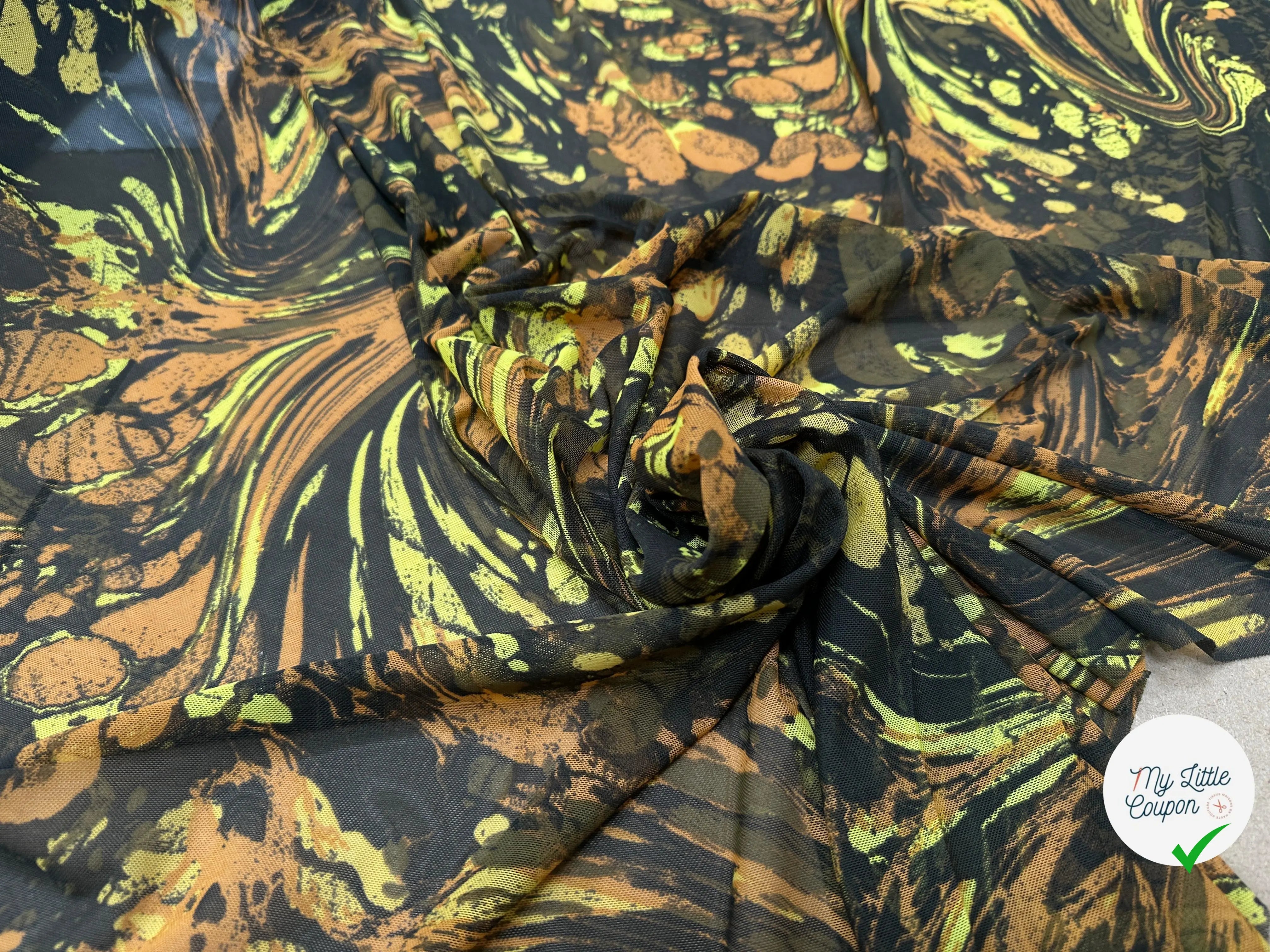MAILLE RESILLE JUNGLE PALUDE ORANGÉ DE VERT - My Little Coupon