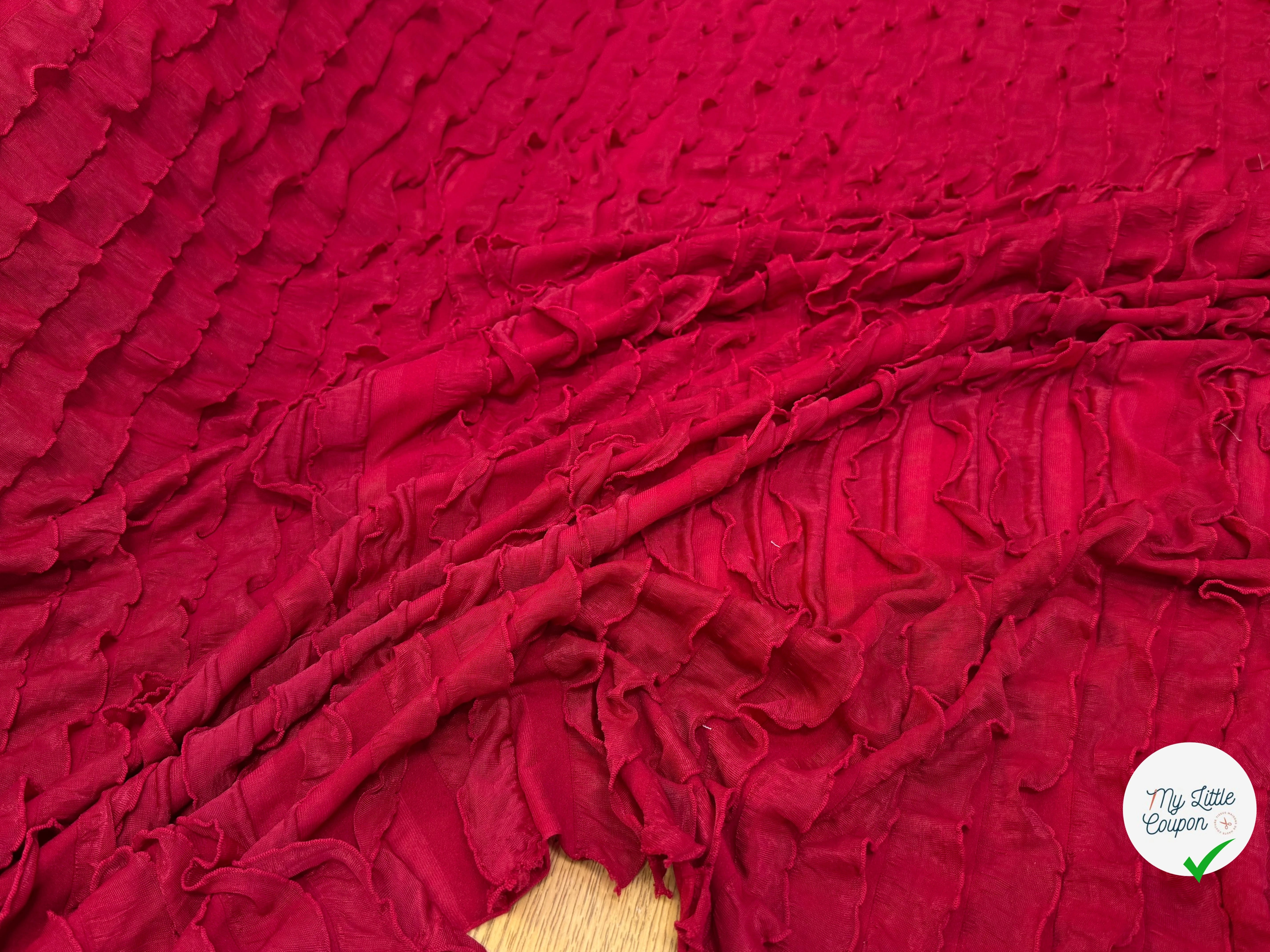 MAILLE ROUGE À VOLANT - My Little Coupon