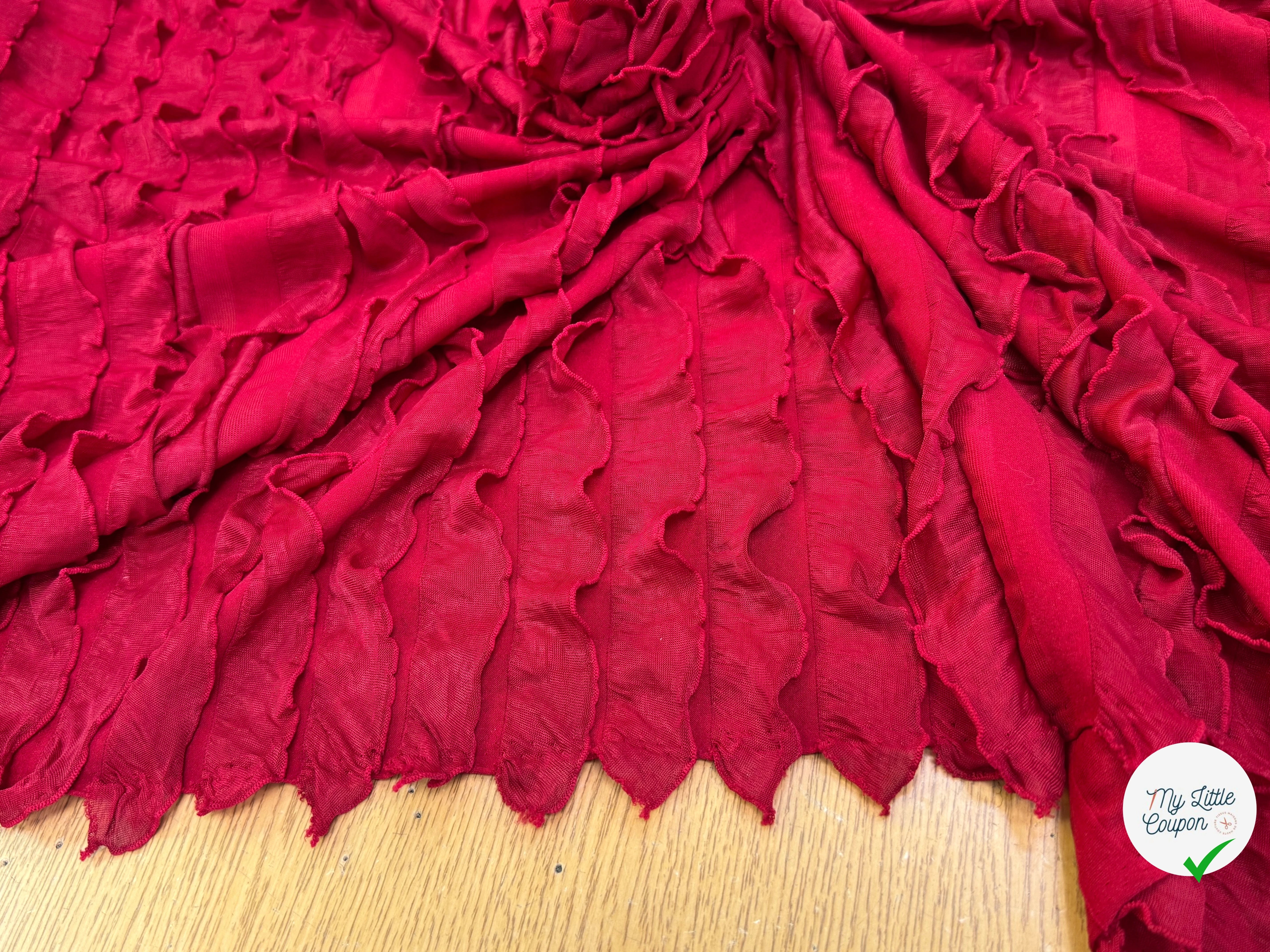 MAILLE ROUGE À VOLANT - My Little Coupon