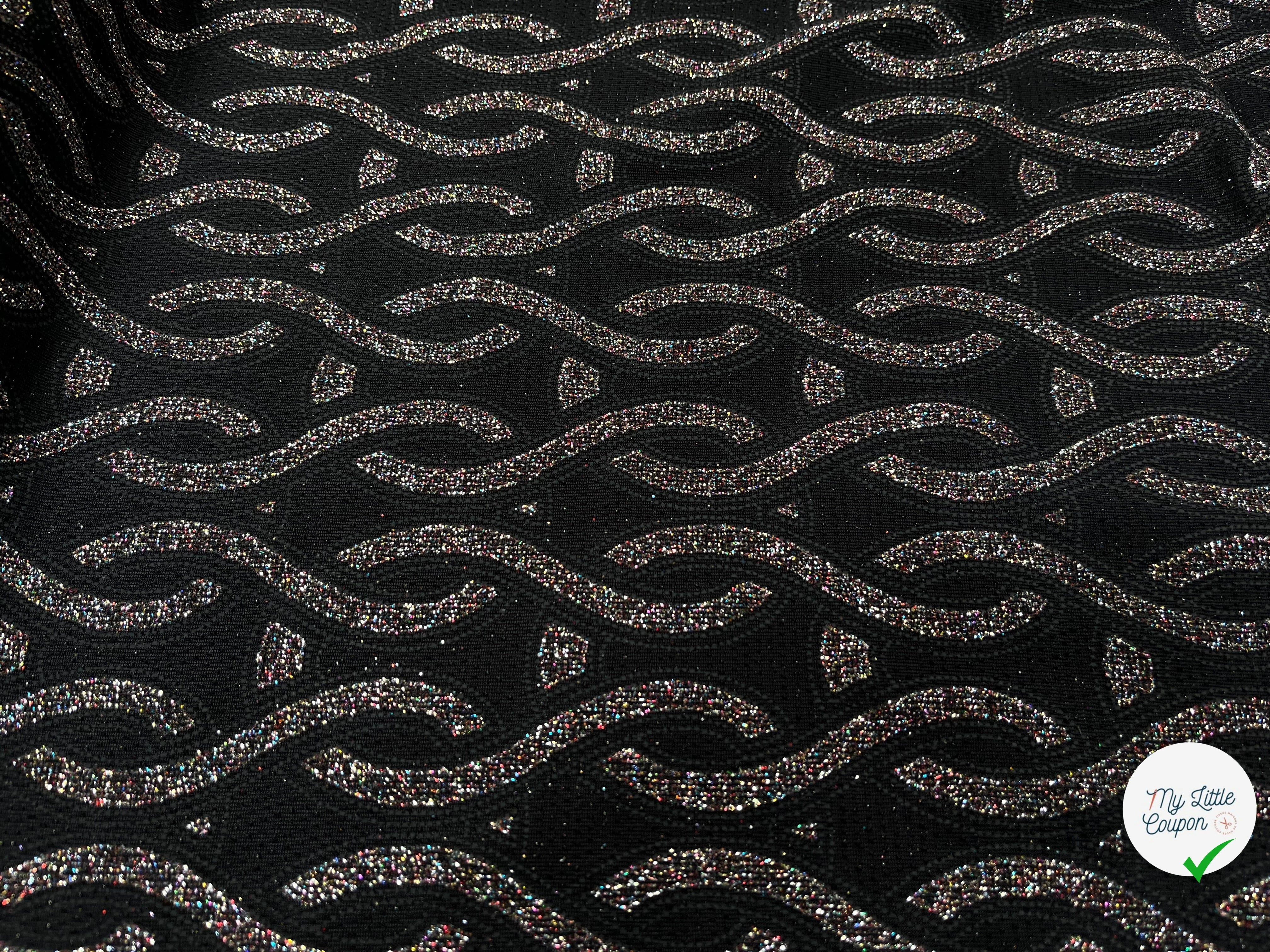 MAILLE SEQUIN MOTIF CROCHETS BRILLANTE MULTICOLORES - My Little Coupon