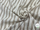 MAILLE TRICOTÉE STRETCH À RAYURES BEIGE MARRONÉ - My Little Coupon