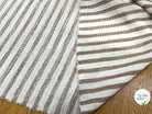 MAILLE TRICOTÉE STRETCH À RAYURES BEIGE MARRONÉ - My Little Coupon