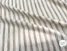 MAILLE TRICOTÉE STRETCH À RAYURES BEIGE MARRONÉ - My Little Coupon