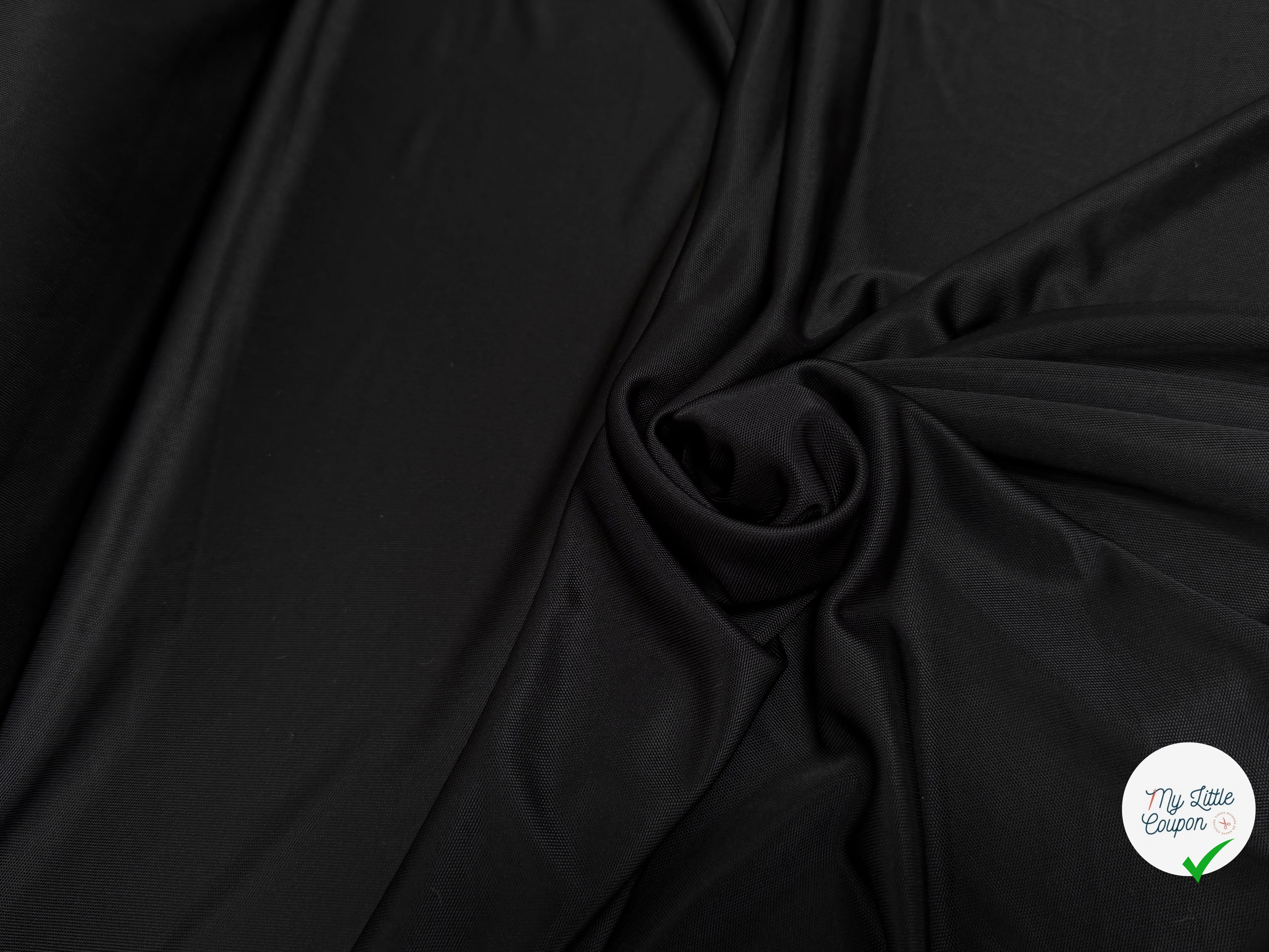 MAILLE VISCOSE LOURDE STRETCH GRANDE LAIZE NOIR - My Little Coupon