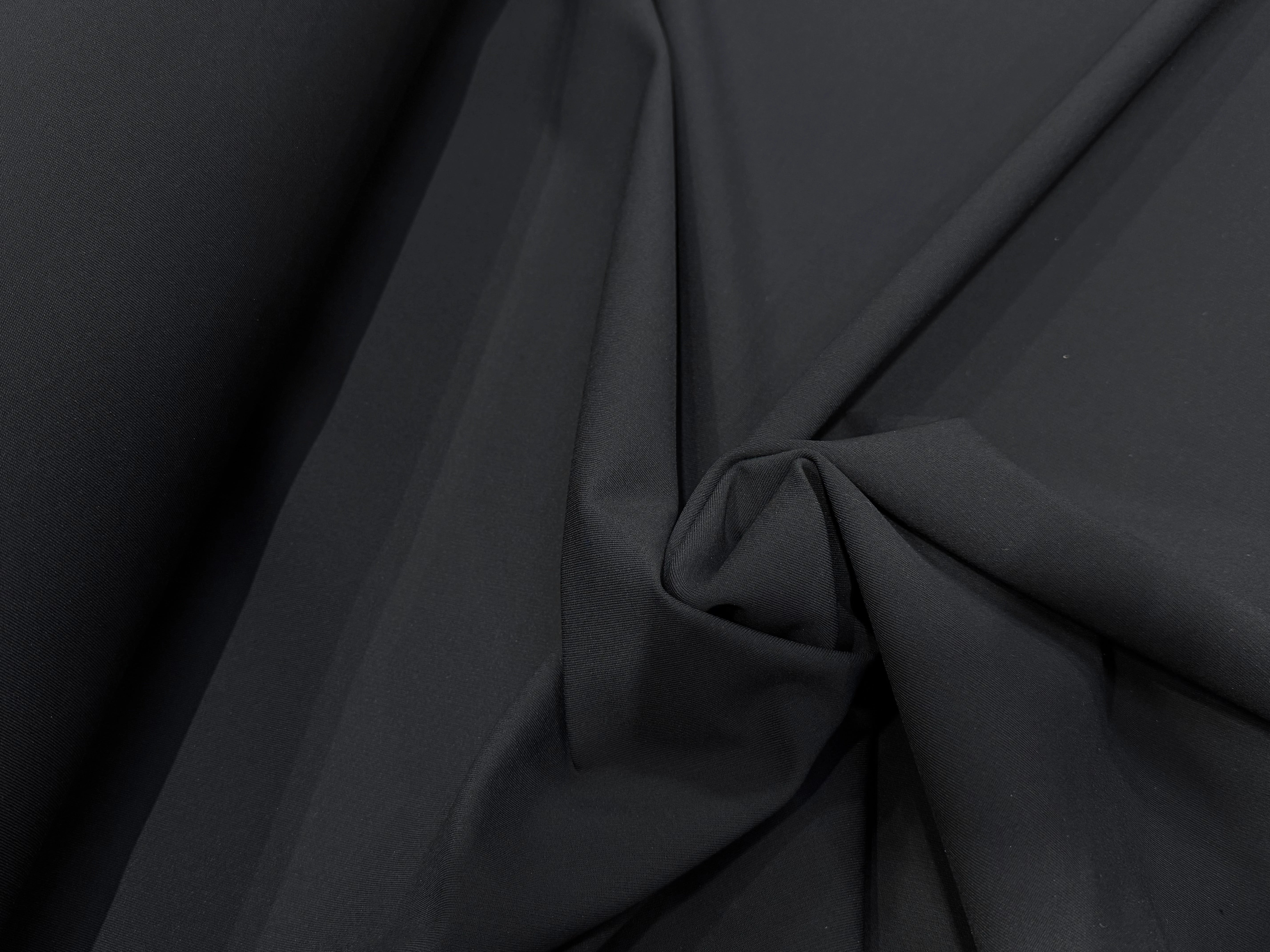 MAILLE VISCOSE SEMI-LOURDE ULTRA STRETCH NOIR - My Little Coupon