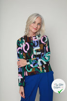 MAILLE VISCOSE STRETCH IMPRIMÉ ALPHABET MULTICOLORE - My Little Coupon