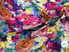 MAILLE VISCOSE STRETCH IMPRIMÉ FLEURS ESPRIT TAPISSERIE MULTICOLORE - My Little Coupon