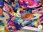 MAILLE VISCOSE STRETCH IMPRIMÉ FLEURS ESPRIT TAPISSERIE MULTICOLORE - My Little Coupon