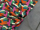 MAILLE VISCOSE STRETCH IMPRIMÉ MOSAÏQUE PIXEL MULTICOLORE MISTERY VEH VERT - My Little Coupon