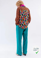 MAILLE VISCOSE STRETCH IMPRIMÉ MOSAÏQUE PIXEL MULTICOLORE - My Little Coupon