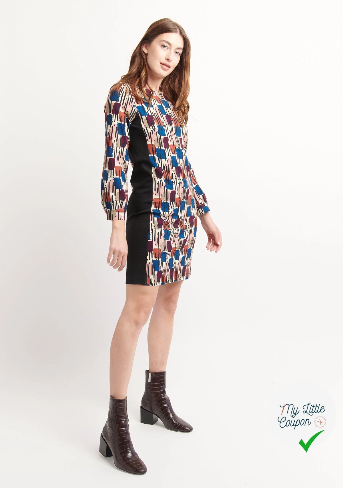 MAILLE VISCOSE STRETCH IMPRIMÉ MOTIF ANNÉES 70 - My Little Coupon