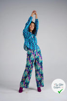 MAILLE VISCOSE STRETCH IMPRIMÉ VASES ET FEUILLAGES ESPRIT MATISSE - My Little Coupon