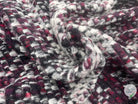 MANTEAU BOUCLETTE STRUCTURE MAILLE CHINÉ MULTICOLORE - coupon de tissu de 3 mètres - My Little Coupon - tissu - coudre