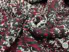 MANTEAU BOUCLETTE STRUCTURE MAILLE CHINÉ MULTICOLORE - coupon de tissu de 3 mètres - My Little Coupon - tissu - coudre
