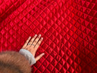 MATELASSÉ SIMPLE FACE SATIN BRILLANT ROUGE - My Little Coupon