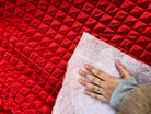 MATELASSÉ SIMPLE FACE SATIN BRILLANT ROUGE - My Little Coupon