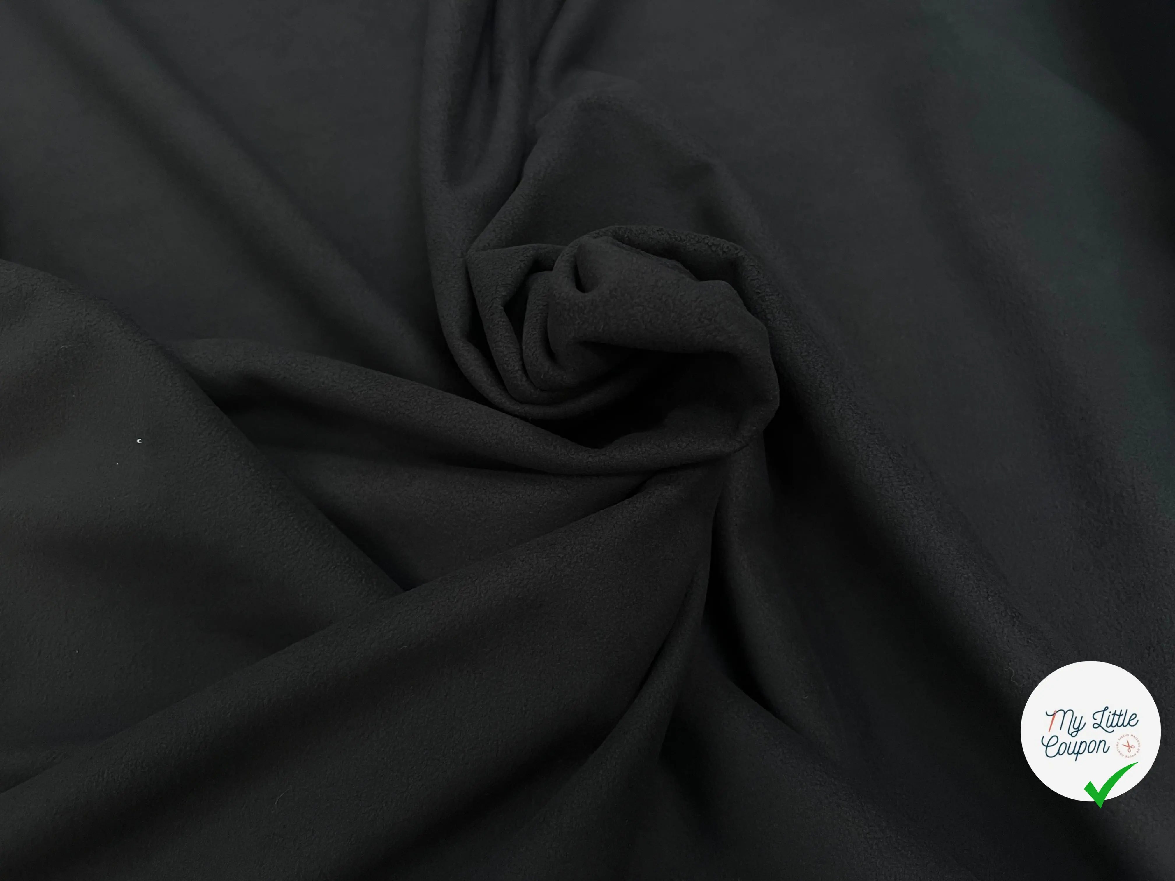 MICROPOLAIRE CONTRECOLLÉ OEKOTEX KC DARK SHADOW/NOIR - My Little Coupon