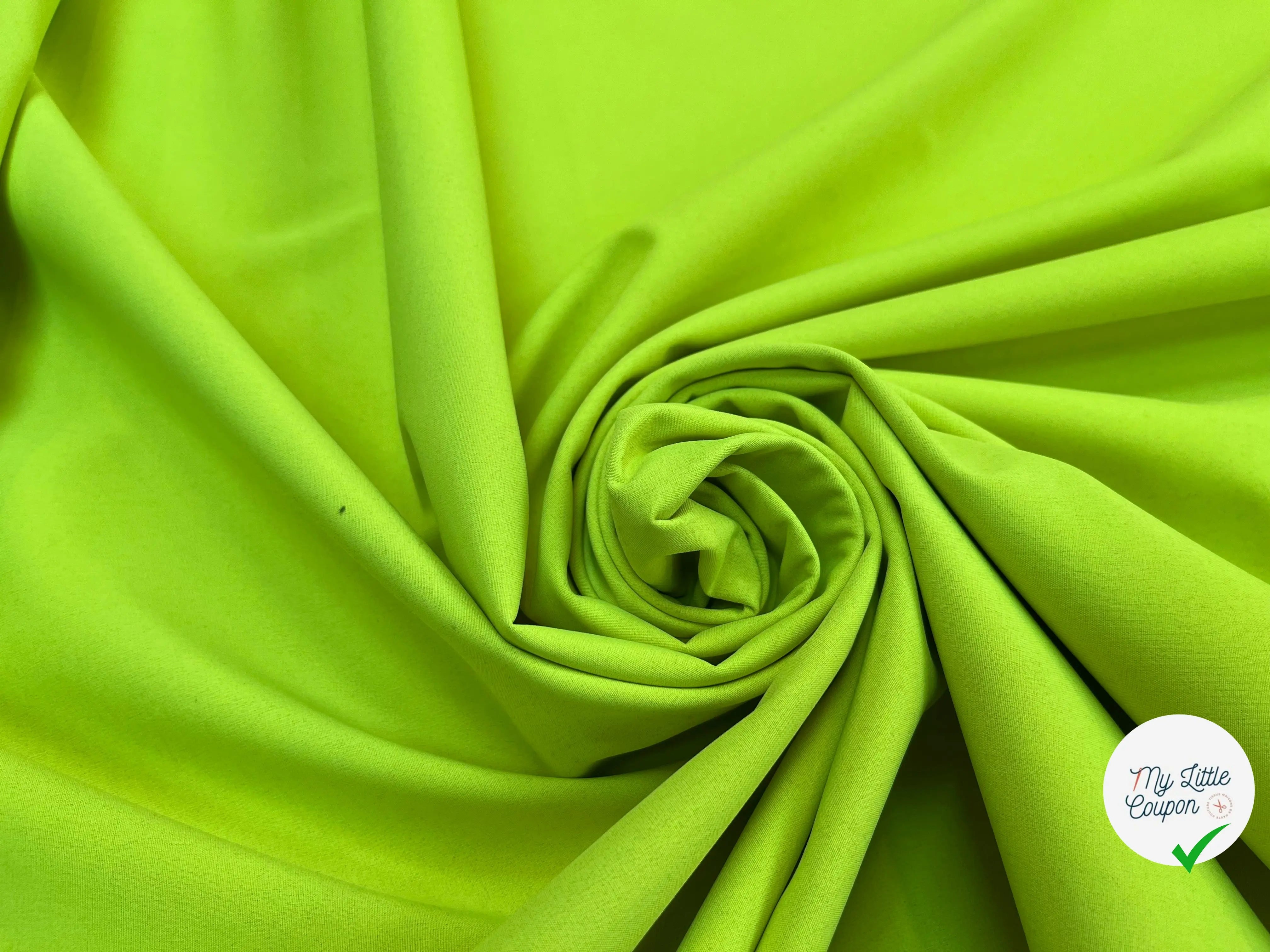 MICROPOLAIRE CONTRECOLLÉ OEKOTEX KC JAUNE FLUO/NOIR - My Little Coupon