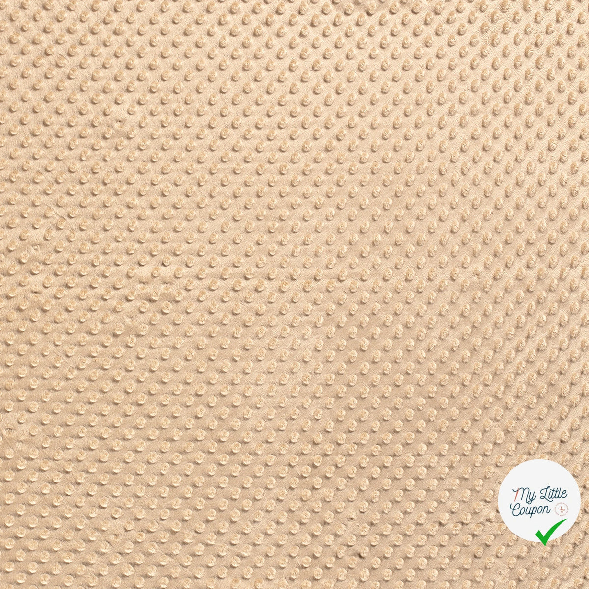 MINKY À POIS DOUX CAMEL - My Little Coupon