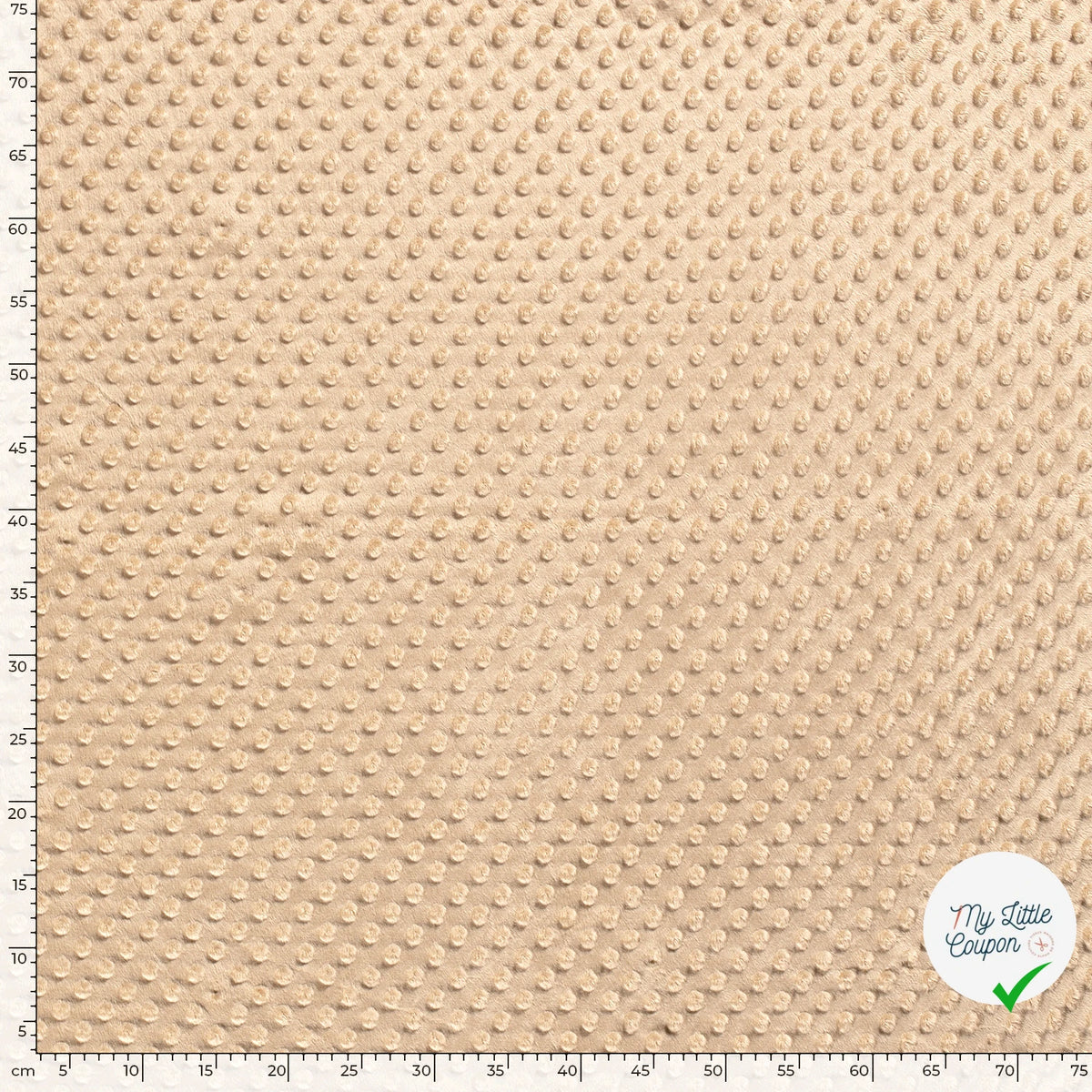 MINKY À POIS DOUX CAMEL - My Little Coupon