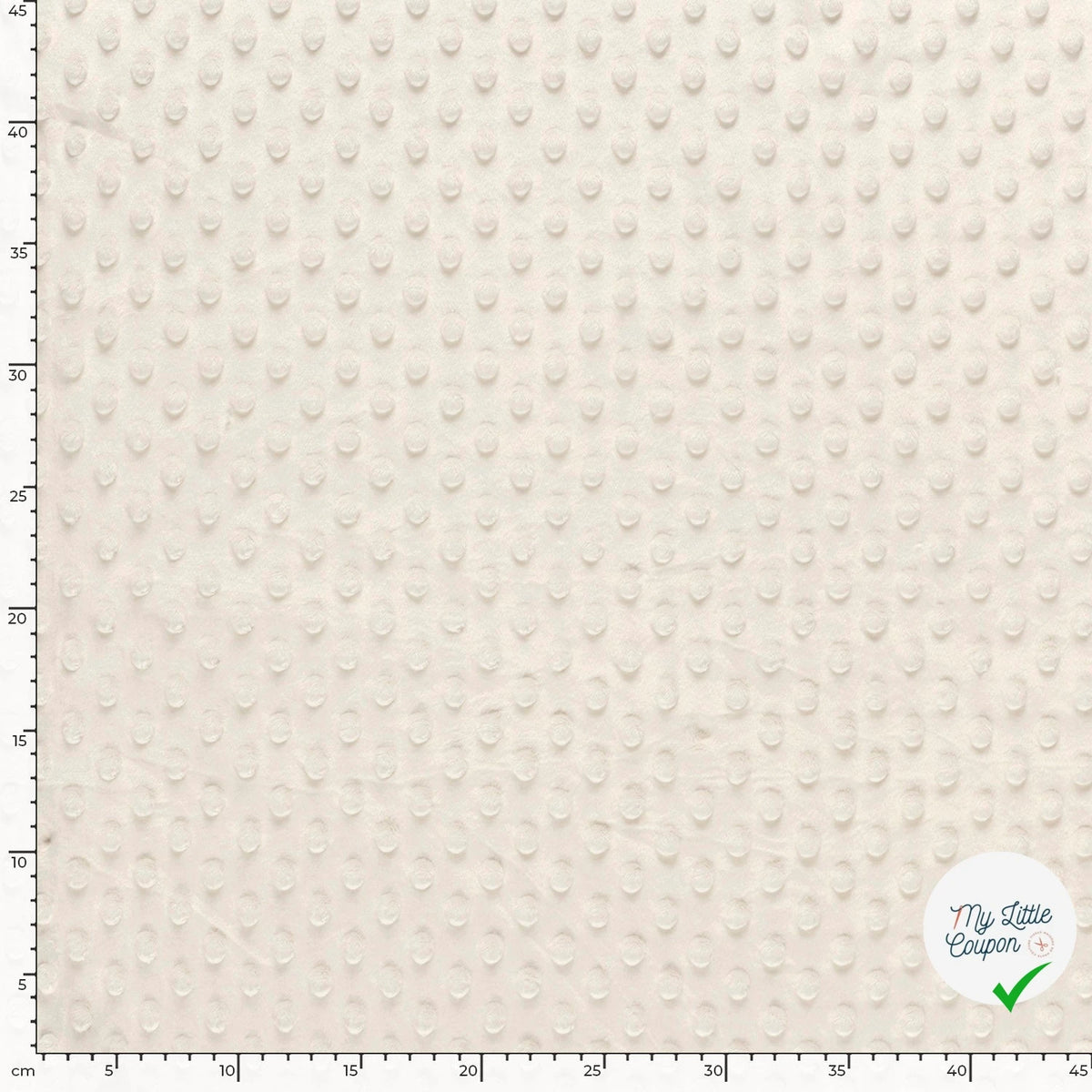 MINKY À POIS DOUX ÉCRU - My Little Coupon