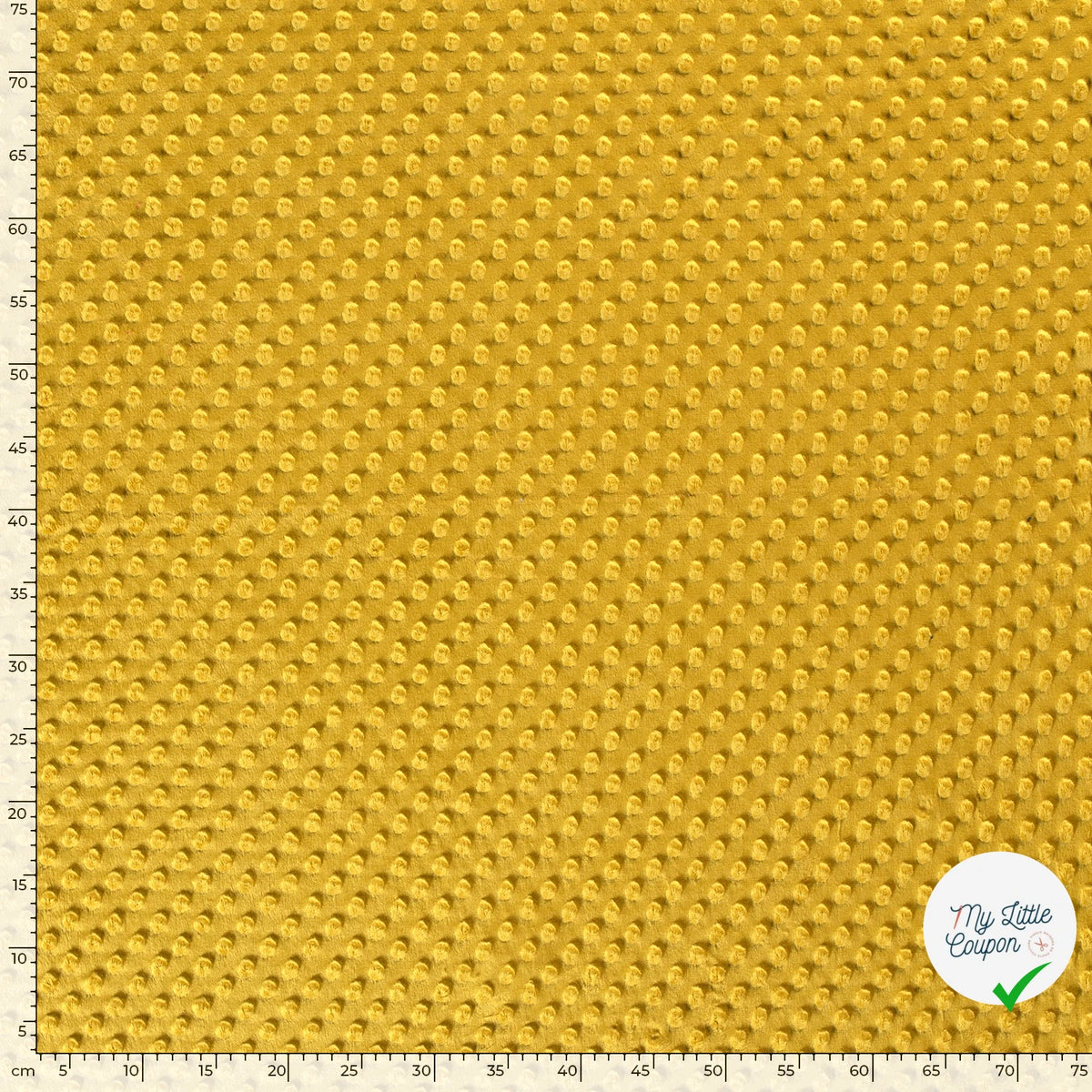MINKY À POIS DOUX OCRE - My Little Coupon