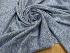 MOLLETON COTON CHINÉ BLEU - My Little Coupon