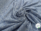 MOLLETON COTON CHINÉ BLEU - My Little Coupon