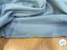 MOLLETON GRATTÉ TOUT DOUX 100% COTON BLEU AQUA GRANDE LAIZE - My Little Coupon