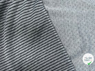 MOLLETON GRIS RAYURES NOIRES - My Little Coupon