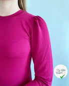 MOLLETON LÉGER VISCOSE STRIÉ AUBERGINE FUCHSIA - My Little Coupon - tissu - coudre