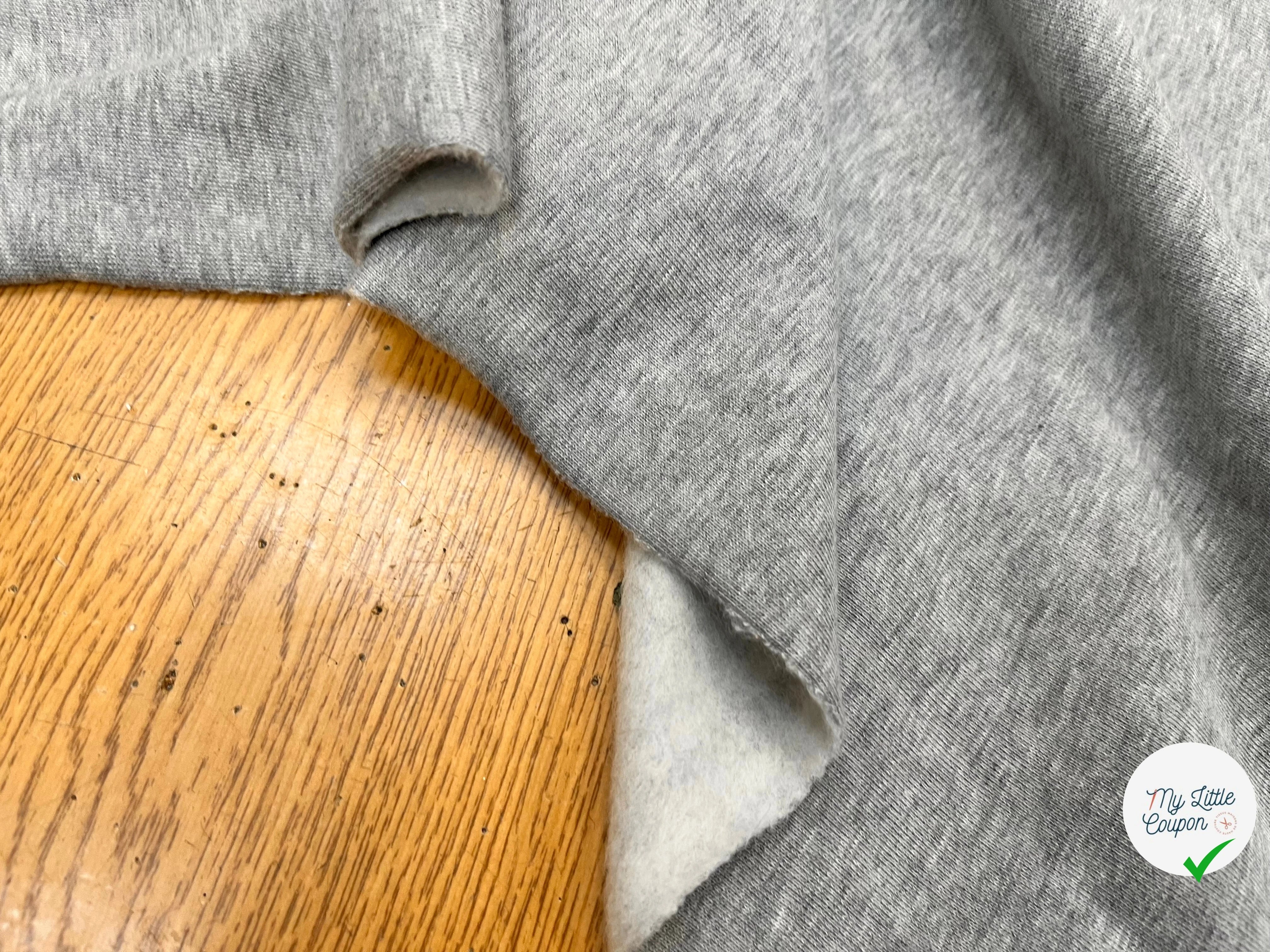 MOLLETON SWEAT GRIS CHINÉ 150CM - My Little Coupon