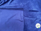 MOLLETON TOUT DOUX ENVERS GRATTÉ MADE IN FRANCE 280 BLEU SAPHIR - My Little Coupon
