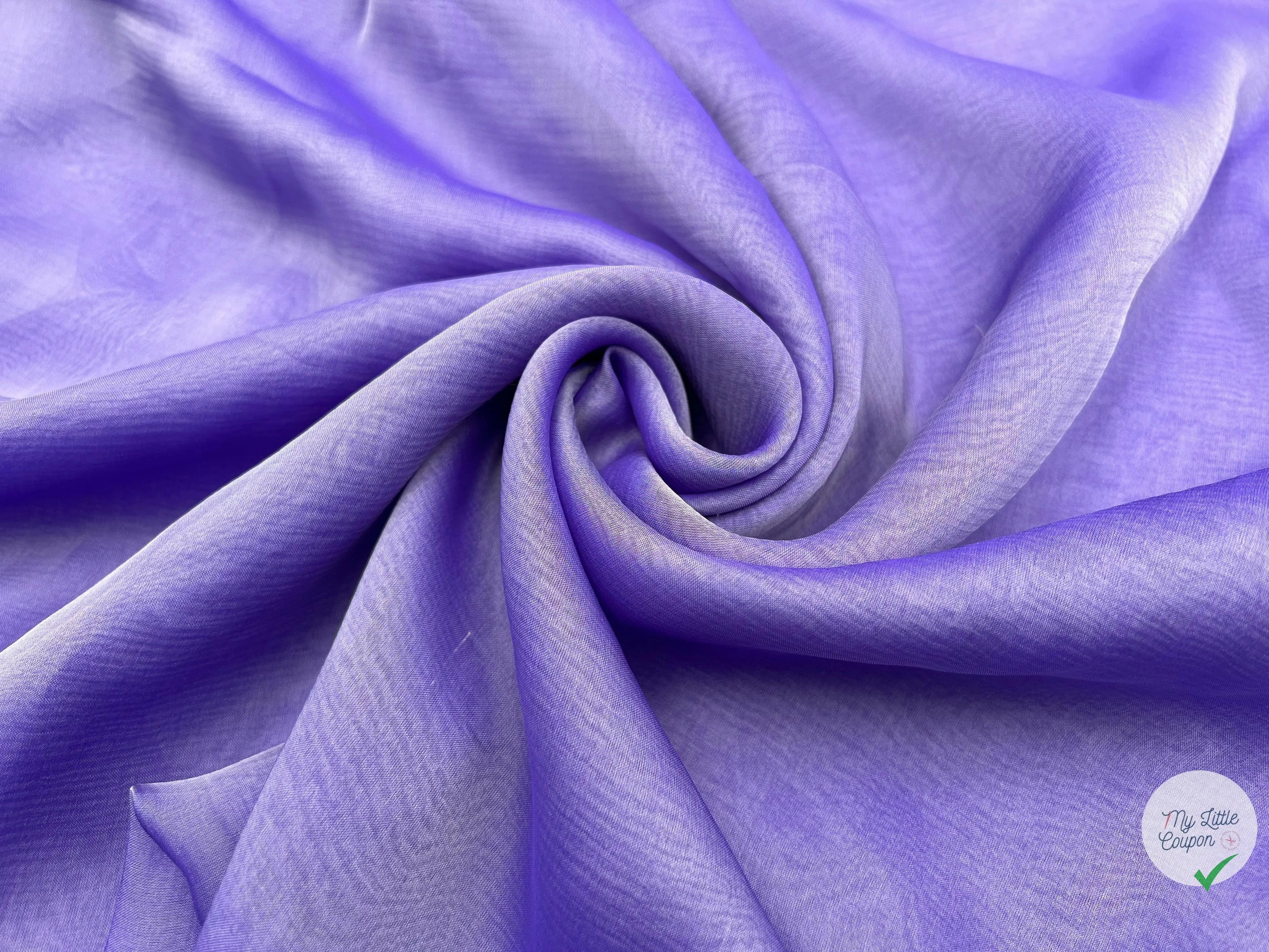 MOUSSELINE CHANGEANTE MAUVE - My Little Coupon - tissu - coudre